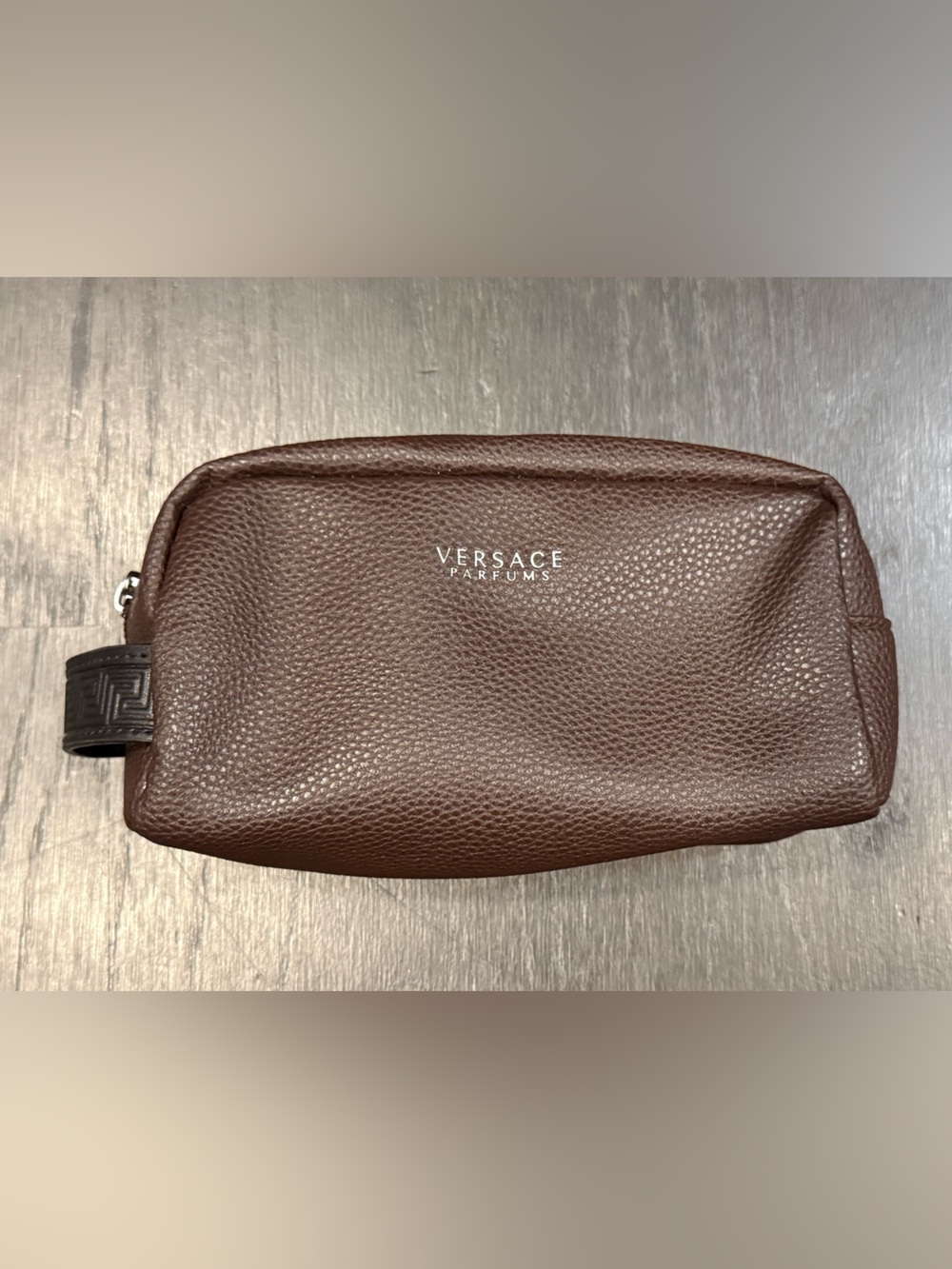 Versace Brown ZipToiletry Bag for Turkish Airlines
